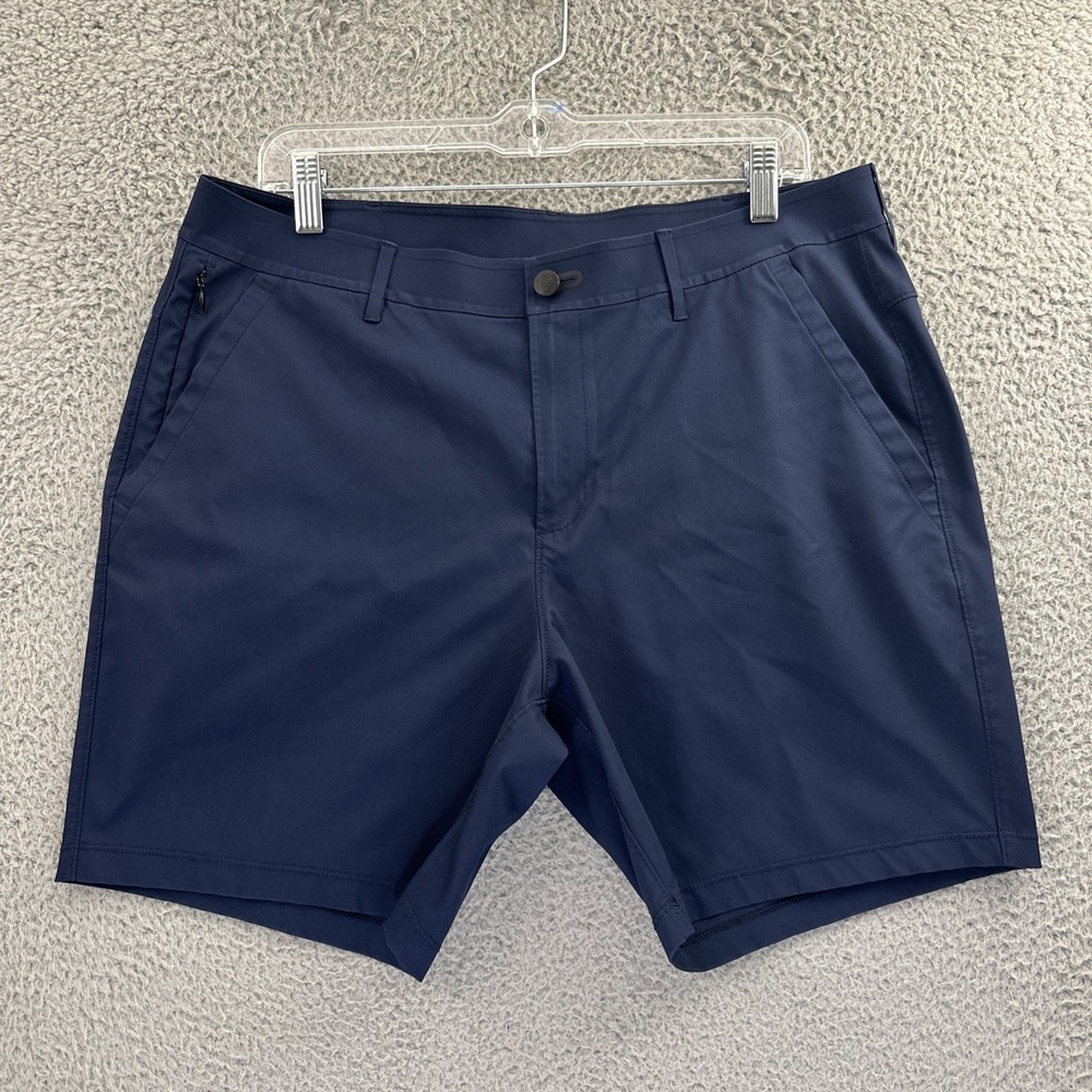 Public Rec Chino Performance Shorts 7" Navy Blue Golf Preppy Men's 34